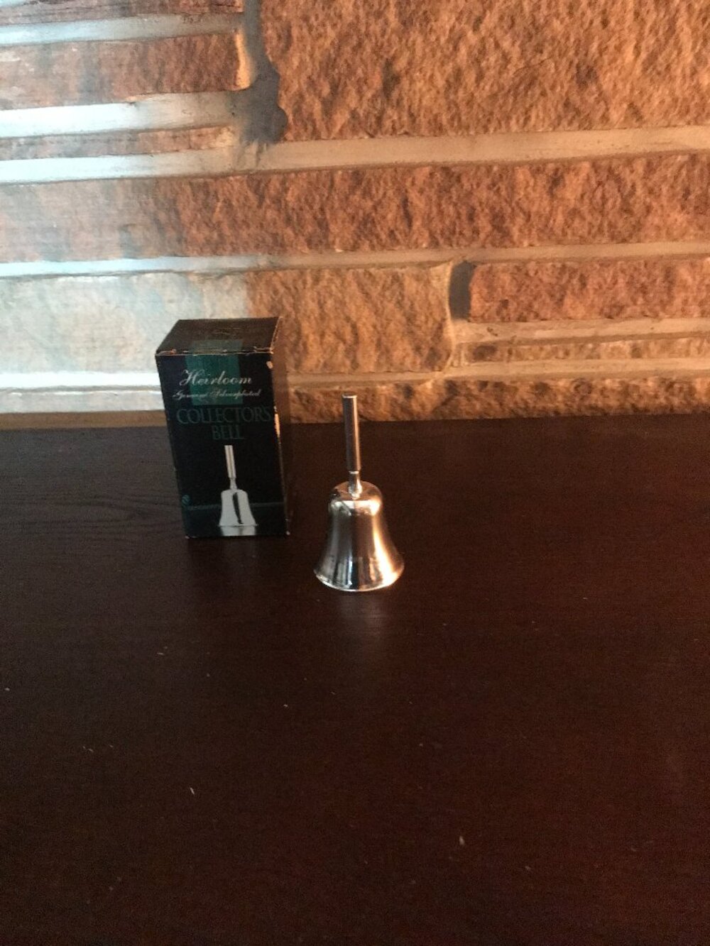 VINTAGE HEIRLOOM COLLECTORS BELL-GENUINE SILVER PLATED